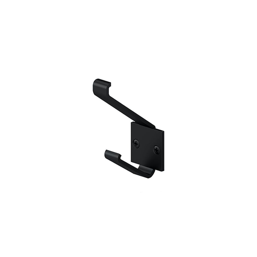 Deltana MH12U19 Double Modern Hook Black Finish Main image