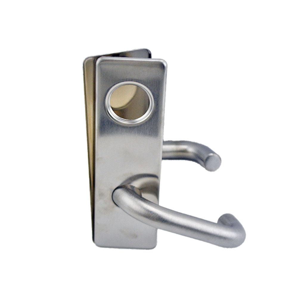 Corbin ML2051LWM626M31 Single Cylinder Office Mortise Lock Working Trim with Wrought Lustra Lever and M Escutcheon with L4 Keyway Satin Chrome Finish Main image