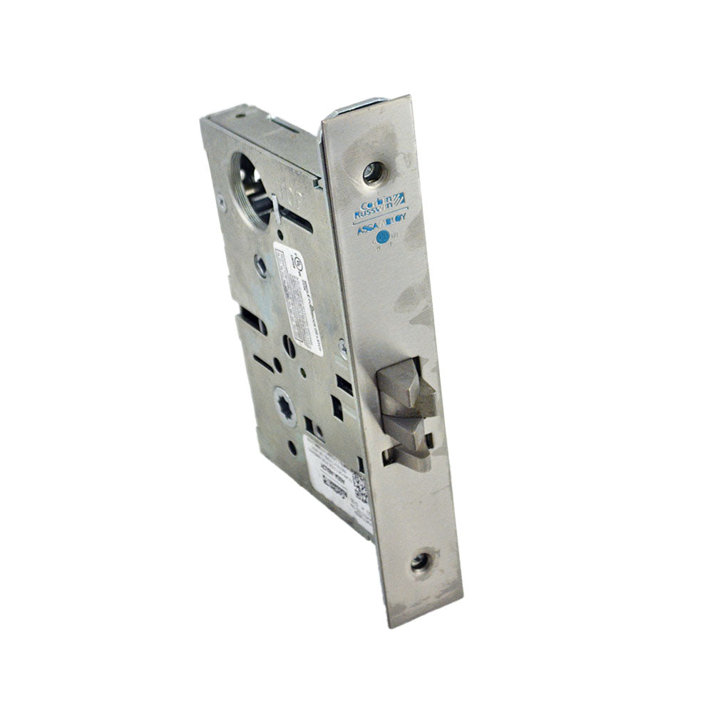 Corbin ML2055LL626 Single Cylinder Classroom Mortise Lever by Lever Lock Body; Strike; Front Plate; and Screws Satin Chrome Finish Main image