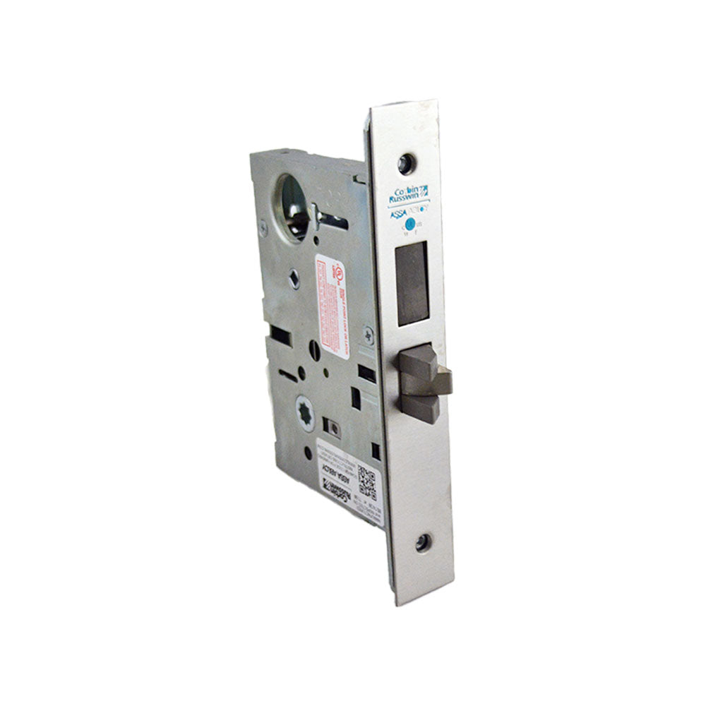 Corbin ML2065LL626 Single Cylinder Dormitory Mortise Lever by Lever Lock Body; Strike; Front Plate; and Screws Satin Chrome Finish Main image