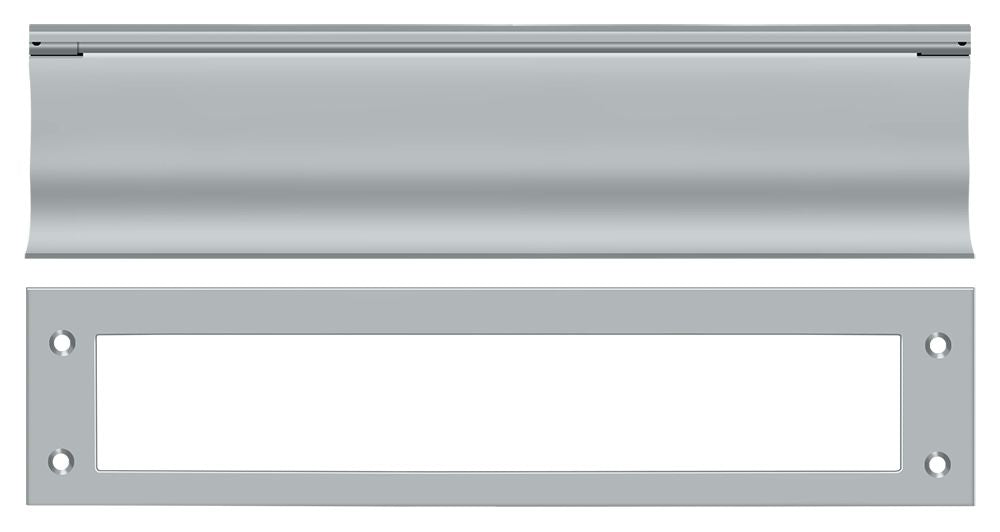 Deltana MS0030U26D Mail Slot; Heavy Duty; Satin Chrome Finish Main image