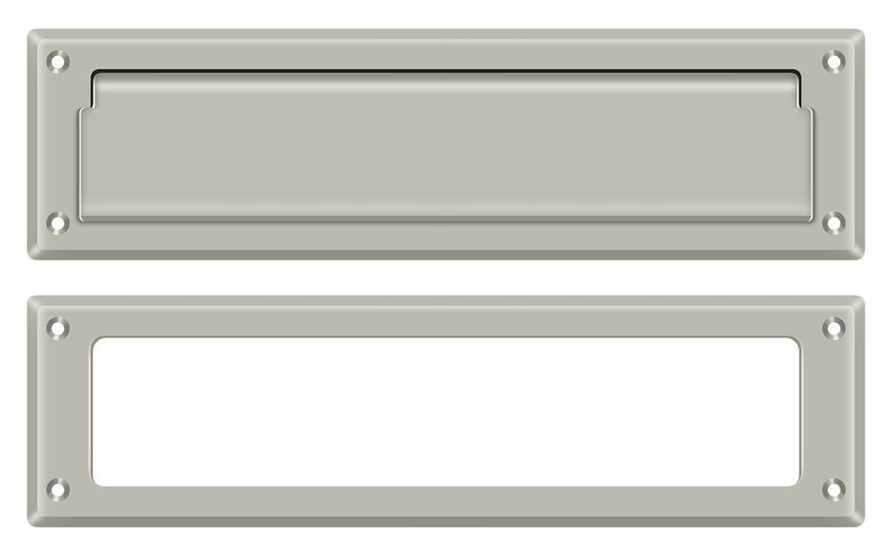 Deltana MS211U15 Mail Slot 13-1/8" with Interior Frame; Satin Nickel Finish