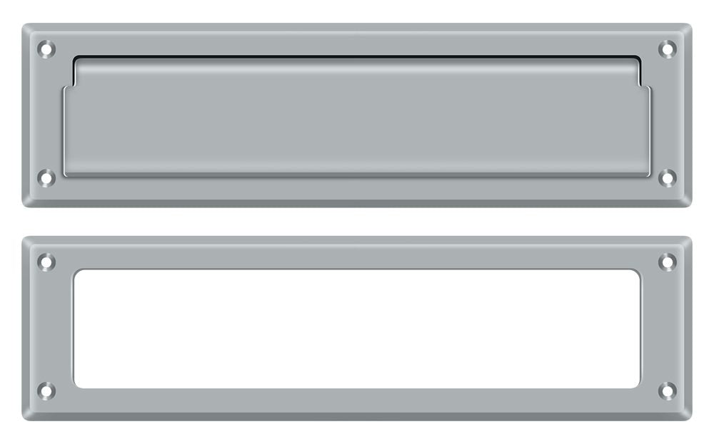 Deltana MS211U26D Mail Slot 13-1/8" with Interior Frame; Satin Chrome Finish Main image