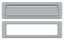 Deltana MS211U26D Mail Slot 13-1/8" with Interior Frame; Satin Chrome Finish