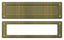 Deltana MS211U5 Mail Slot 13-1/8" with Interior Frame; Antique Brass Finish