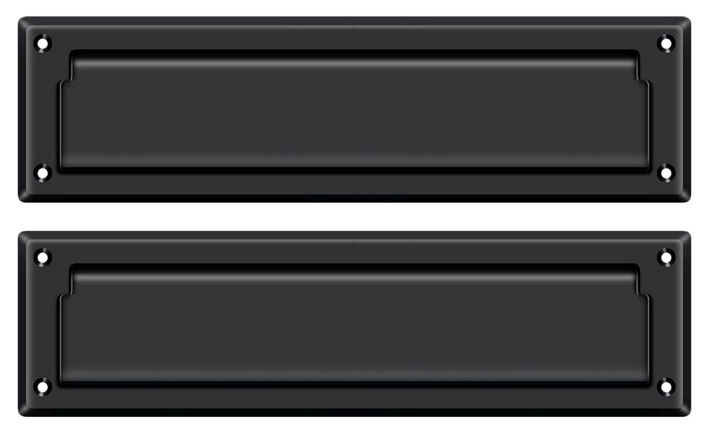 Deltana MS212U19 Mail Slot 13-1/8" with Interior Flap; Black Finish