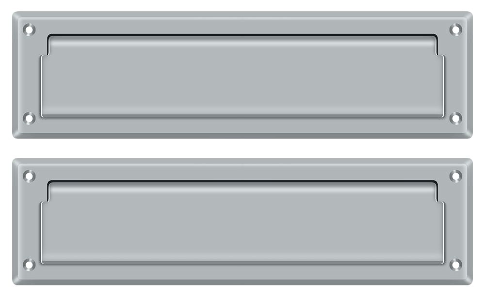 Deltana MS212U26D Mail Slot 13-1/8" with Interior Flap; Satin Chrome Finish Main image