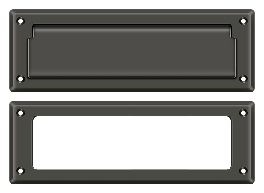 Deltana MS626U10B Mail Slot 8-7/8" with Interior Frame; Oil Rubbed Bronze Finish