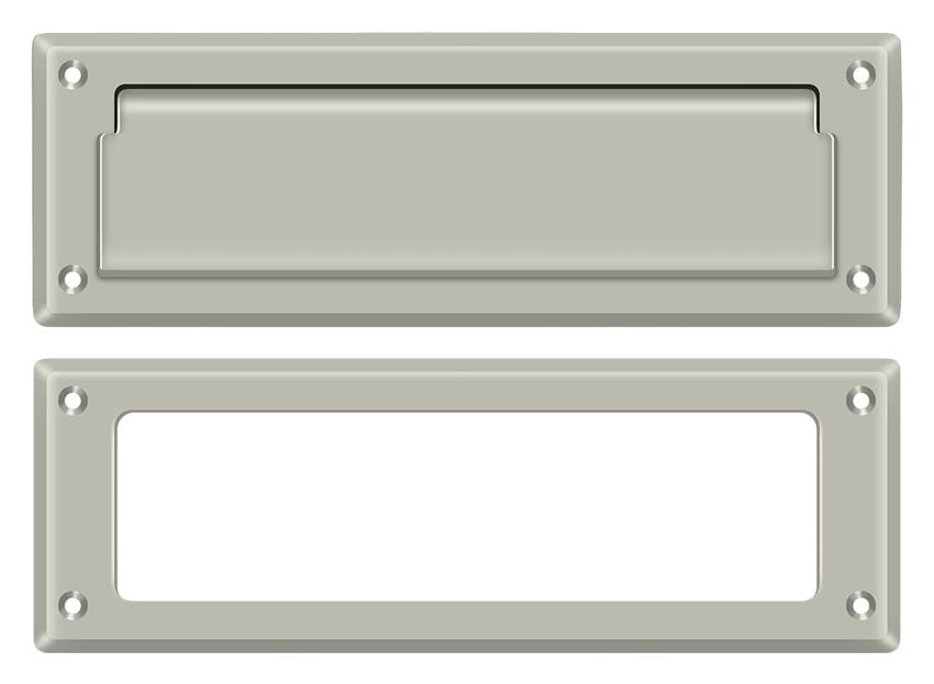 Deltana MS626U15 Mail Slot 8-7/8" with Interior Frame; Satin Nickel Finish Main image