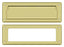Deltana MS626U3 Mail Slot 8-7/8" with Interior Frame; Bright Brass Finish