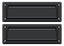 Deltana MS627U19 Mail Slot 8-7/8" with Back Plate; Black Finish