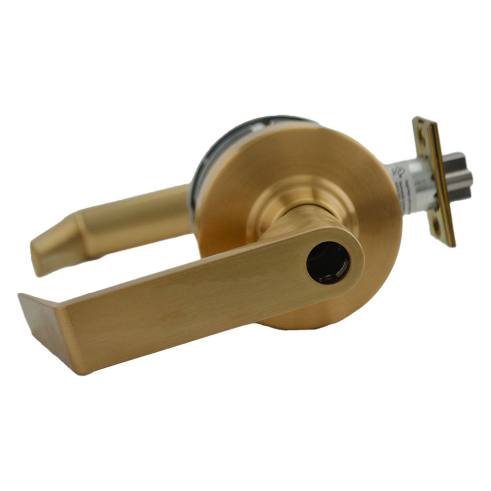 Schlage Commercial ND80LRHO612 ND Series Storeroom Less Cylinder Rhodes with 13-247 Latch 10-025 Strike Satin Bronze Finish Main image