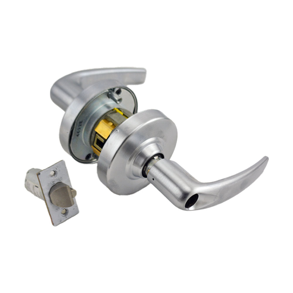 Schlage Commercial ND82CDATH626 ND Series Institution Less Cylinder Athens with 13-247 Latch 10-025 Strike Satin Chrome Finish Main image