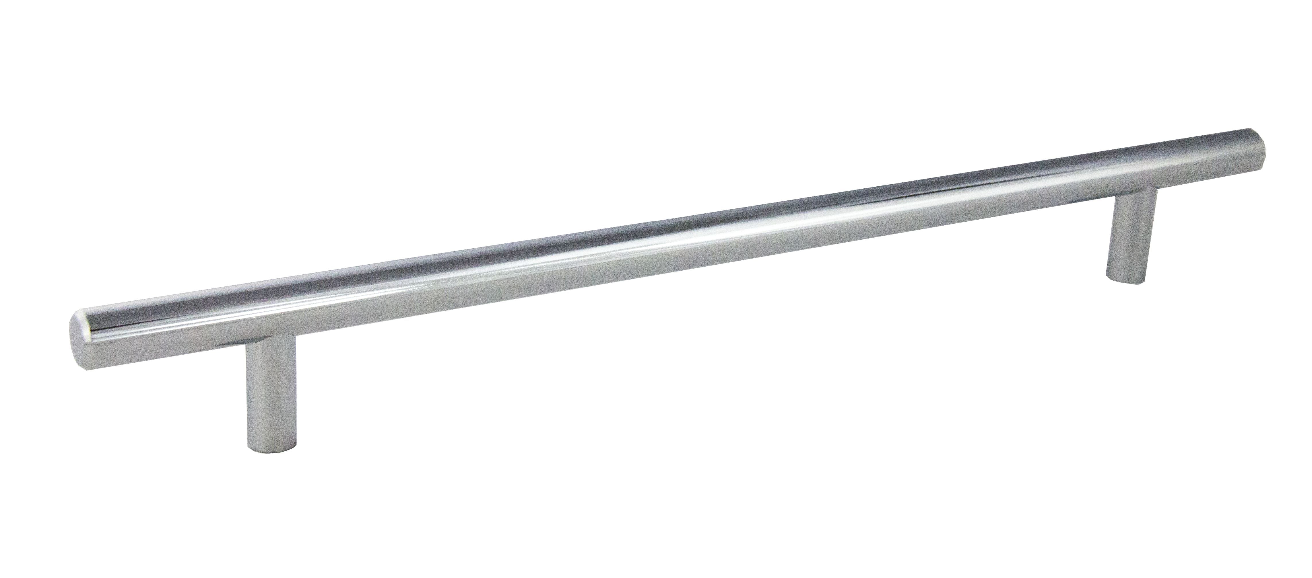 Pride Industrial P110PC 10" Bar Cabinet Pull with 7" Center to Center Polished Chrome Finish Main image