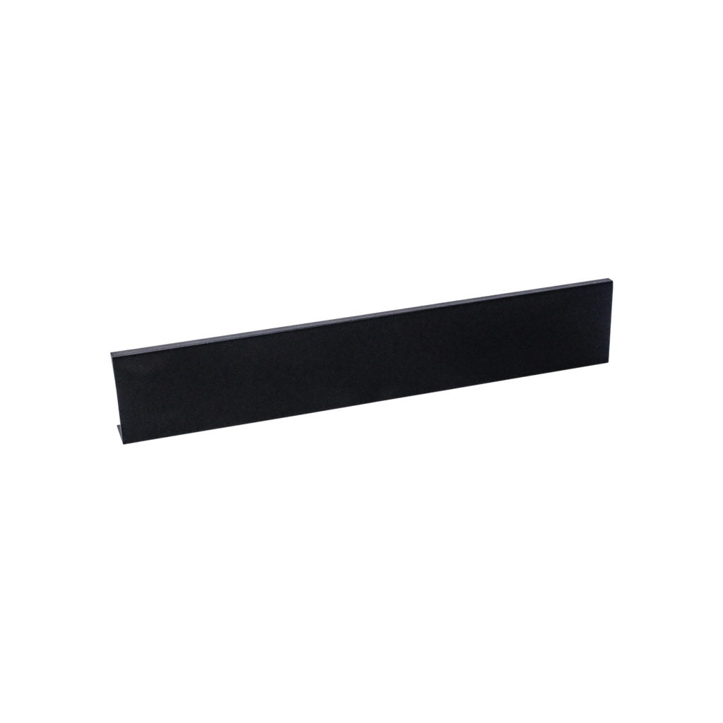 Pride Industrial P1809BK 9" Aluminum Tab Cabinet Pull with 7-1/5" Center to Center Matte Black Finish Main image