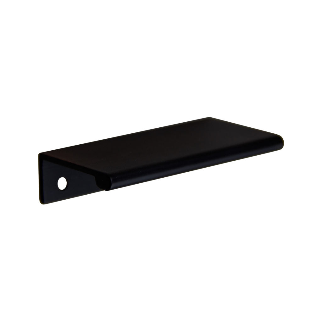 Pride Industrial P1876BK 3" Aluminum Tab Cabinet Pull with 2-3/8" Center to Center with #6 x 5/8" Wood Screws Matte Black Finish