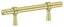 Deltana P310U3 Adjustable Pull 4-3/4"; Bright Brass Finish