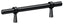 Deltana P311U19 Adjustable Pull 6-1/2"; Black Finish