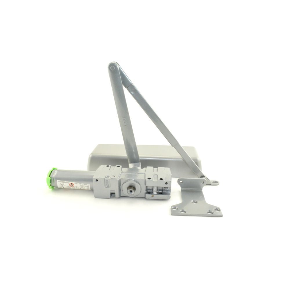 LCN 4041DELRWPAAL Parallel Arm Super Smoothee Adjustable 1-6 Surface Mounted Delay Door Closer with TBSRT Thru Bolts 689 Aluminum Finish Main image