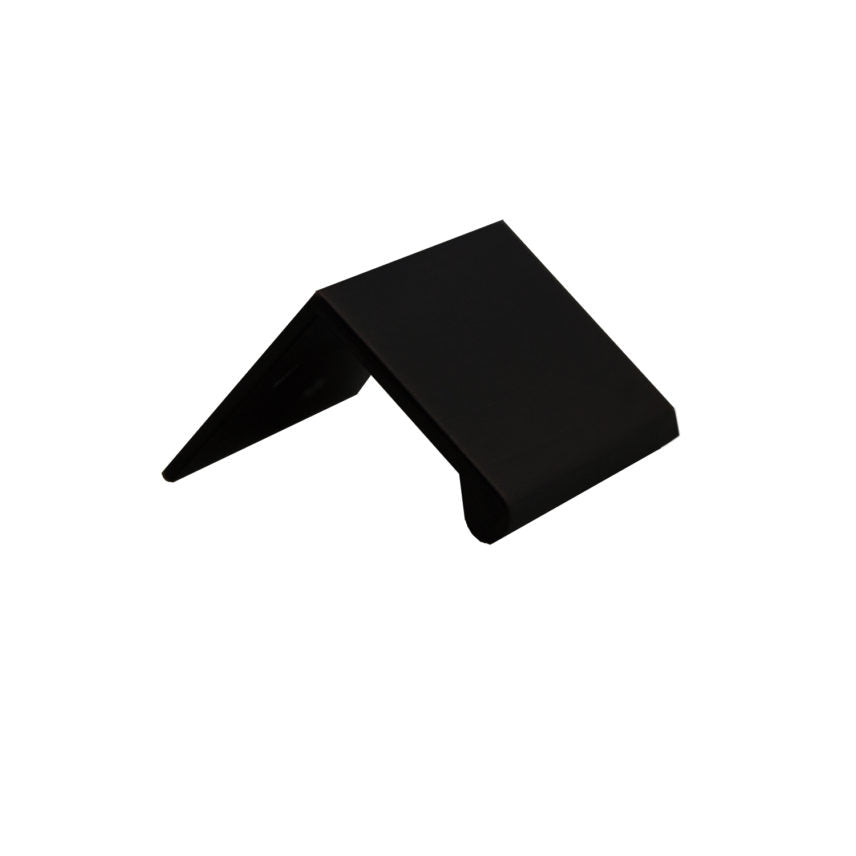 Pride Industrial P80014BK 2" Edge Cabinet Pull Matte Black Finish
