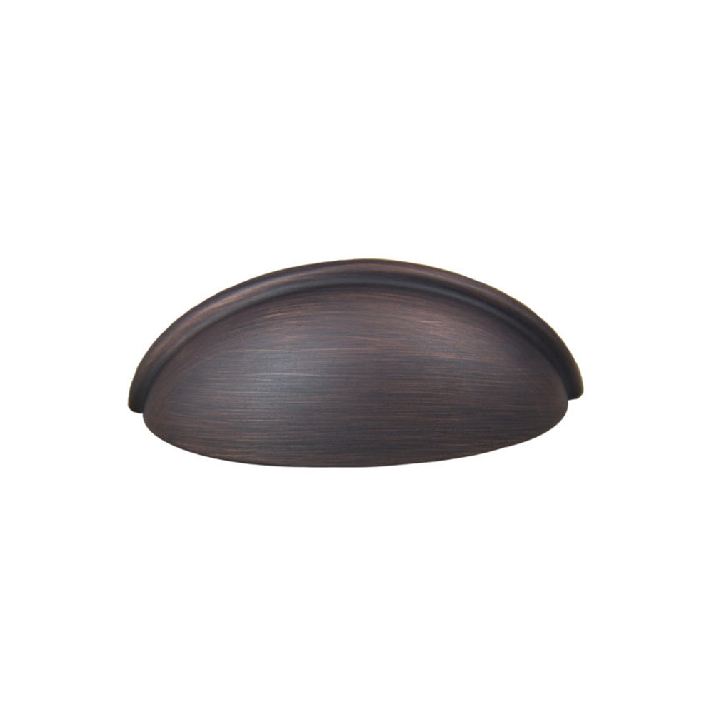 Pride Industrial P8298110B 3-1/2" Cup Cabinet Pull with 3" Center to Center Oil Rubbed Bronze Finish Main image