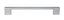 Pride Industrial P83572PC 7-1/2" Miami Cabinet Pull with 6-3/10" Center to Center Polished Chrome Finish