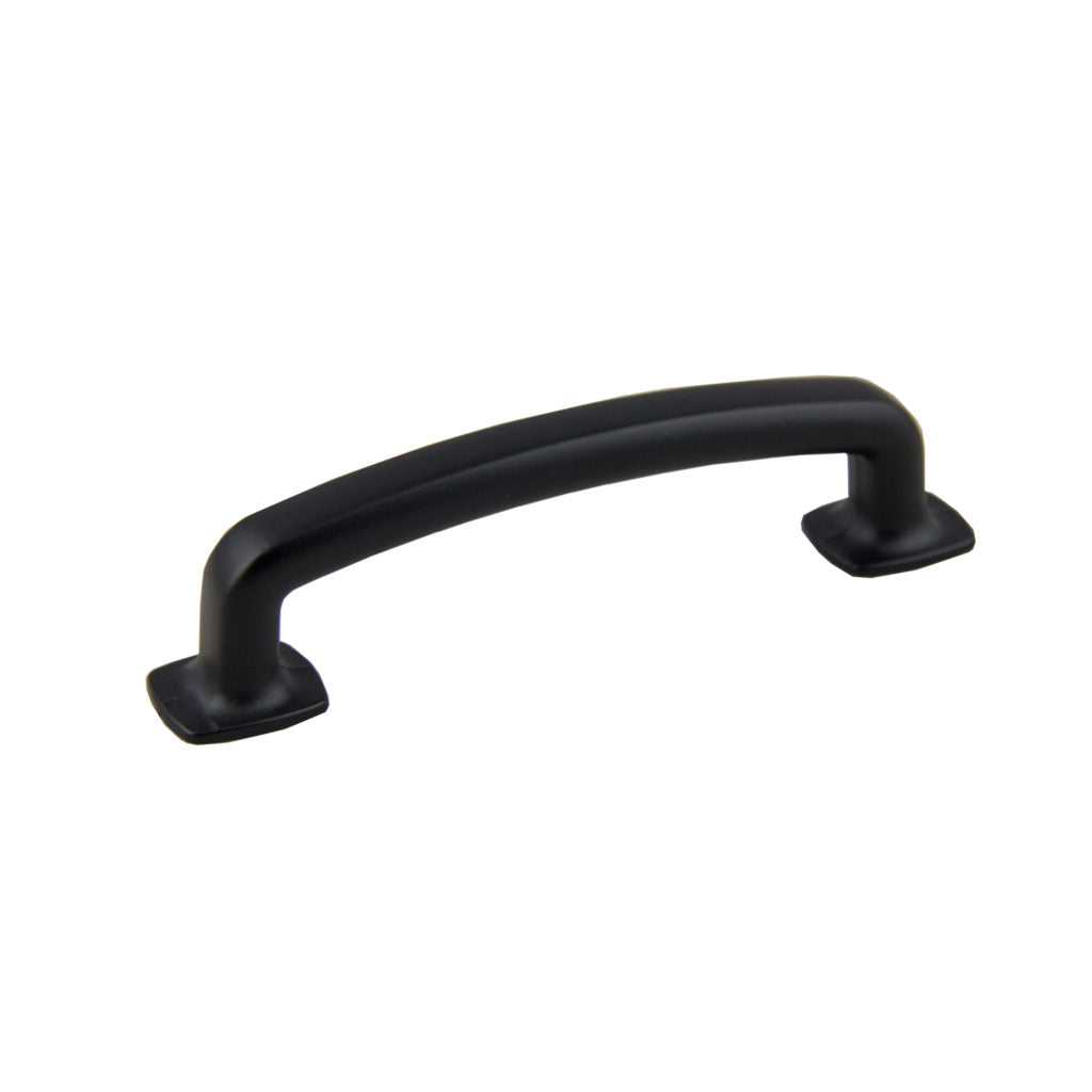 Pride Industrial P86373BK 4-1/2" Vail Cabinet Pull with 3-3/4" Center to Center Matte Black Finish Main image