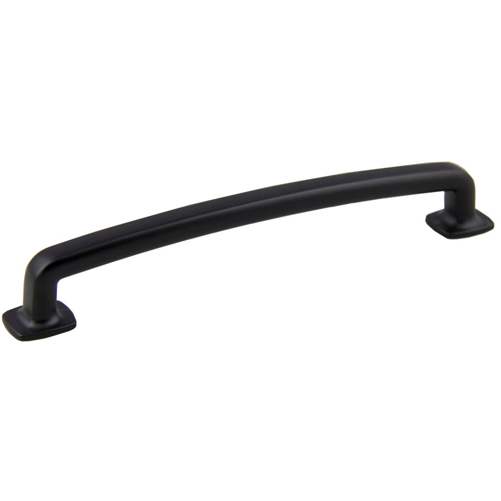 Pride Industrial P86375BK 7" Vail Cabinet Pull with 6-3/10" Center to Center  Matte Black Finish Main image