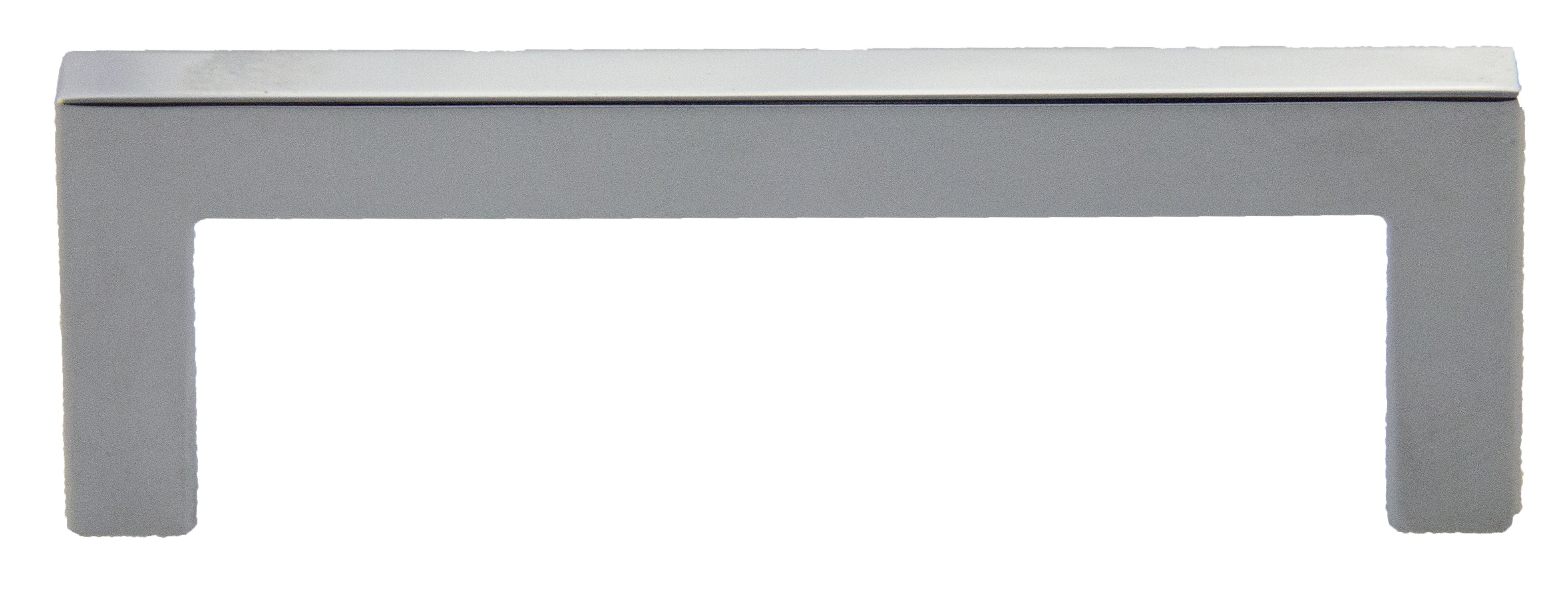 Pride Industrial P87226PC 4-1/4" Modern Square Cabinet Pull with 3-3/4" Center to Center Polished Chrome Finish Main image