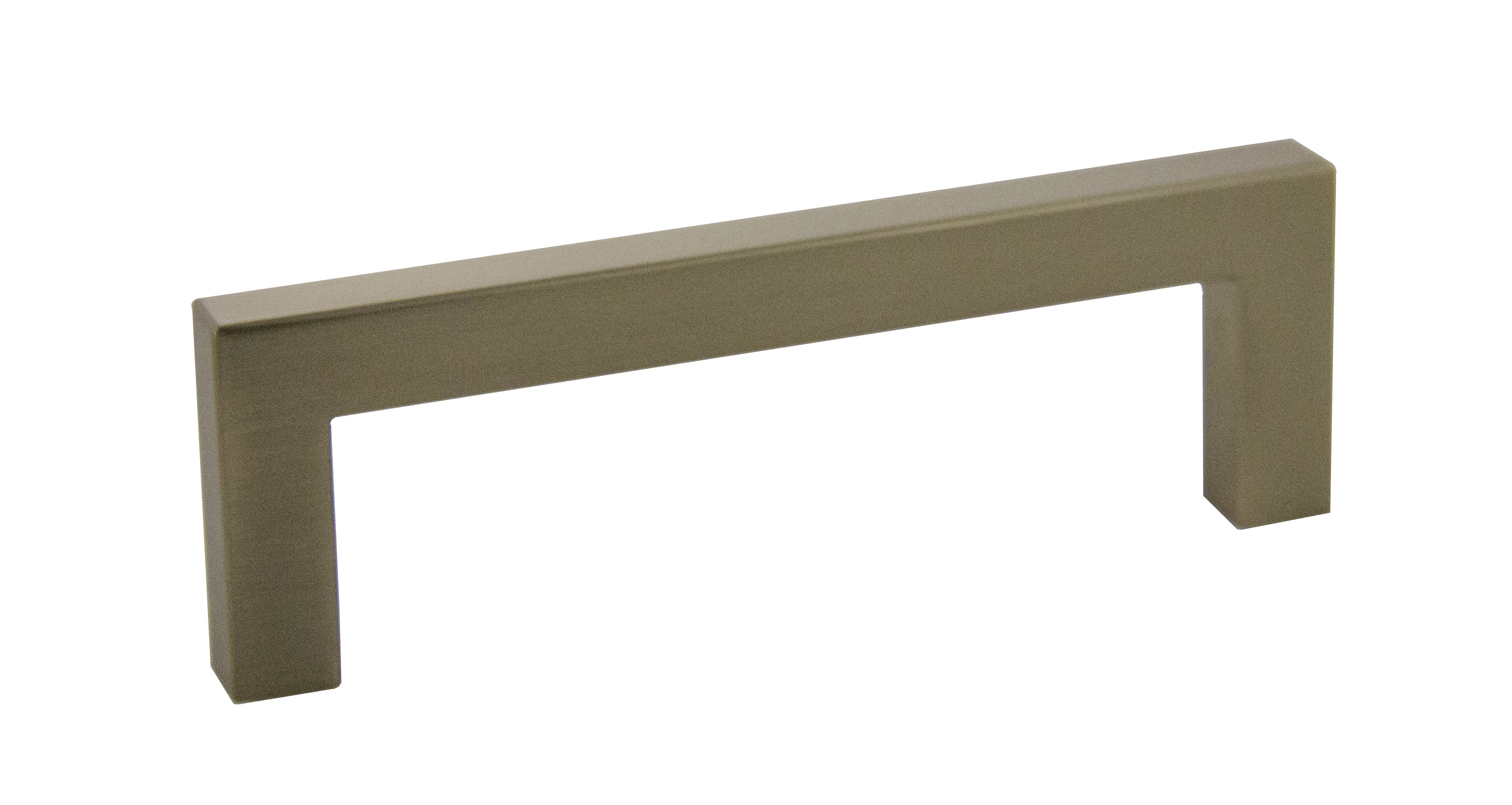 Pride Industrial P87226RG 4-1/4" Modern Square Cabinet Pull with 3-3/4" Center to Center Rose Gold Finish Main image