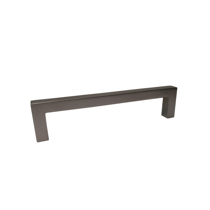 Pride Industrial P87227DP 5-1/2" Modern Square Cabinet Pull with 5" Center to Center Dark Pewter Finish Main image