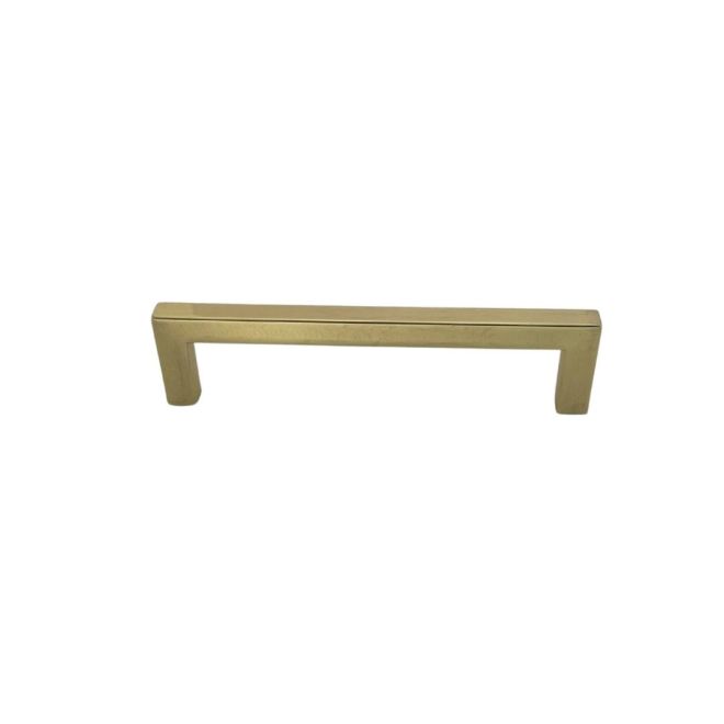 Pride Industrial P87227PB 5-1/2" Modern Square Cabinet Pull with 5" Center to Center Polished Brass Finish Main image