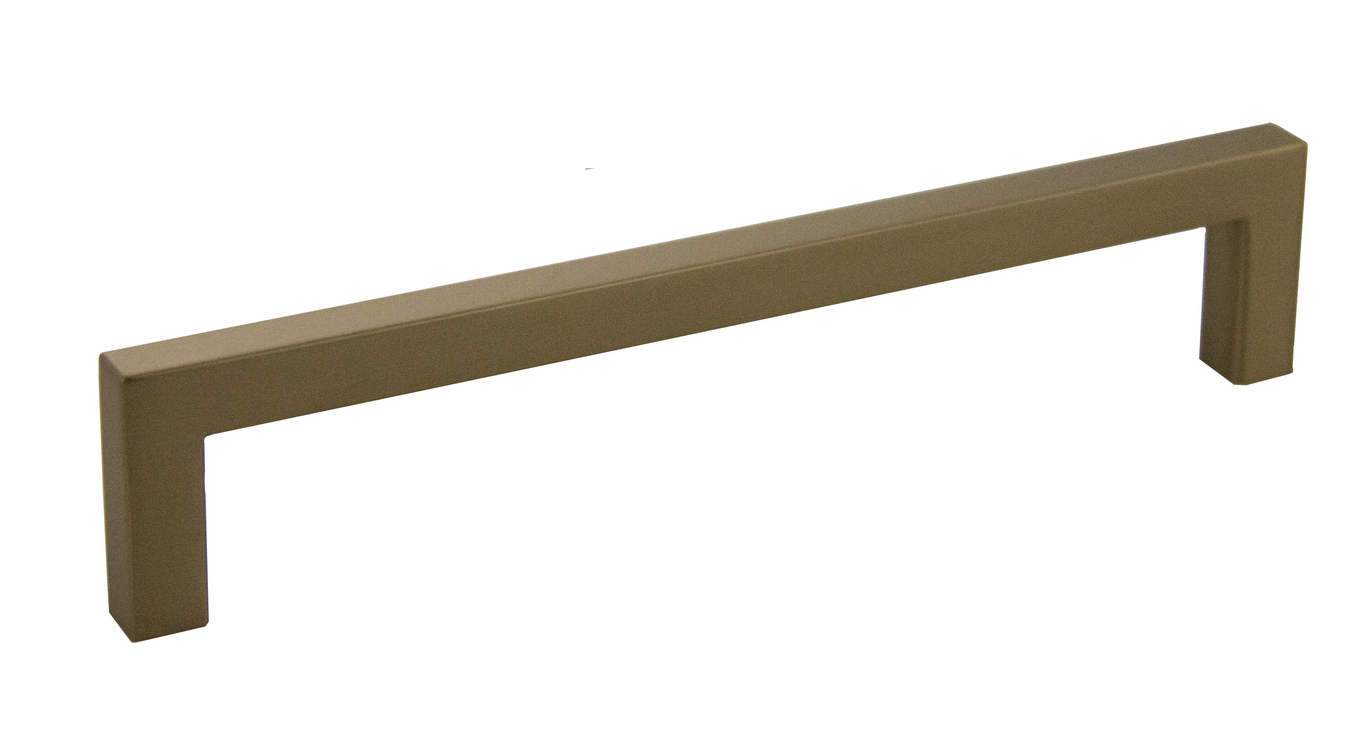 Pride Industrial P87228RG 6-3/8" Modern Square Cabinet Pull with 6-3/10" Center to Center Rose Gold Finish Main image