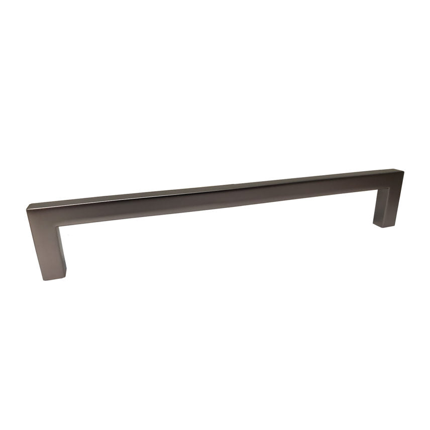 Pride Industrial P87229DP 8" Modern Square Cabinet Pull with 7-1/2" Center to Center Dark Pewter Finish Main image