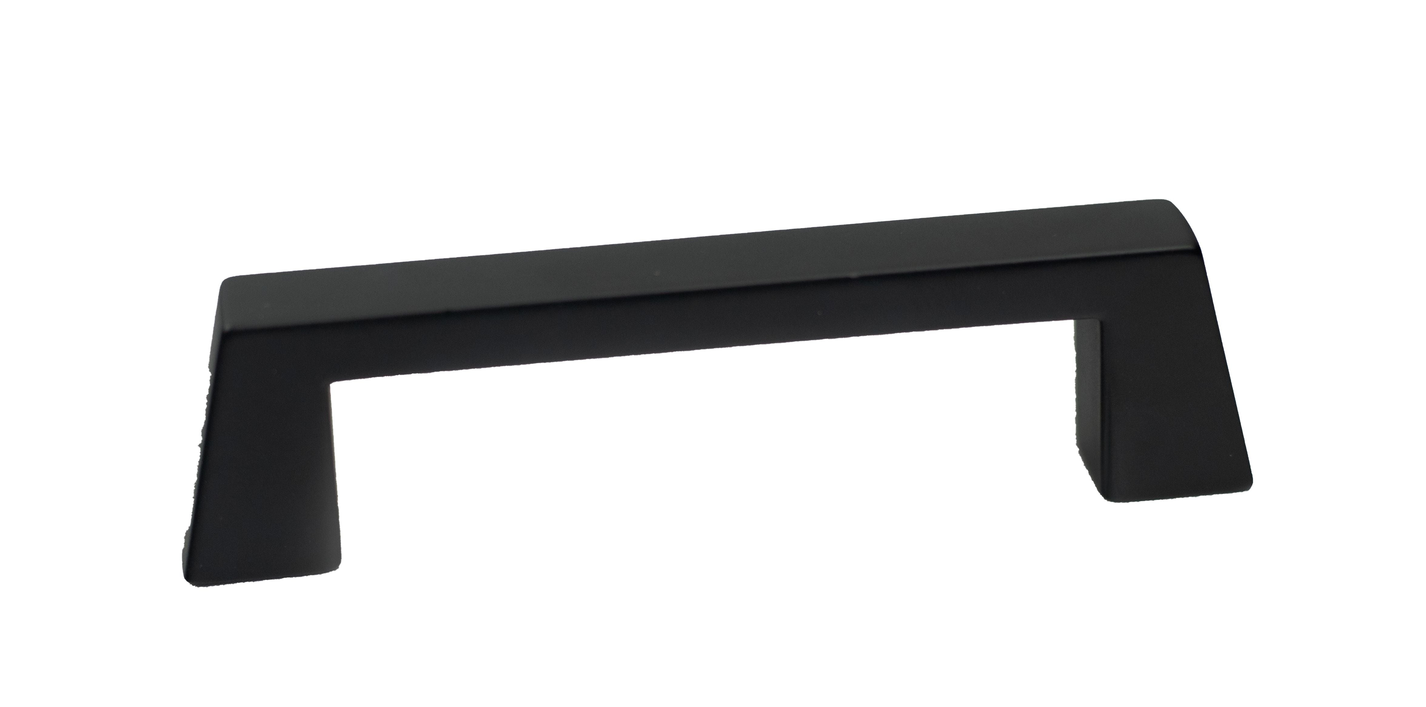 Pride Industrial P92836BK 4-1/2" Colorado Cabinet Pull with 3-3/4" Center to Center Matte Black Finish Main image