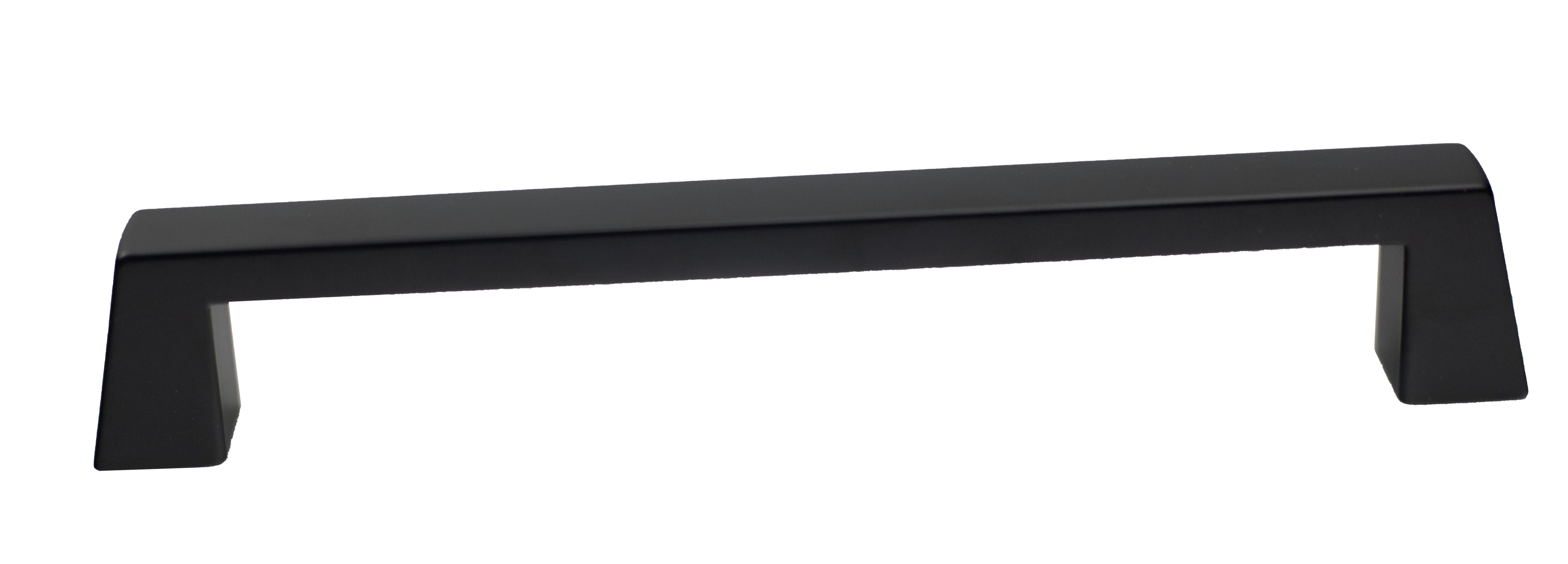 Pride Industrial P92838BK 7" Colorado Cabinet Pull with 6-3/10" Center to Center Matte Black Finish Main image
