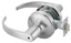 ASSA Abloy Accentra PB4702LN626 Privacy Pacific Beach Lever Grade 1 Cylindrical Lock, 693 Latch, and 497-114 Strike US26D (626) Satin Chrome Finish