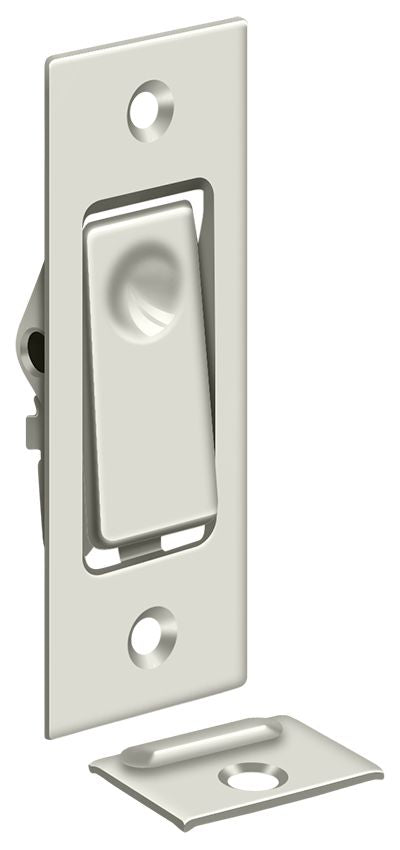 Deltana PDB42U14 Pocket Door Bolts; Jamb Bolt; Bright Nickel Finish