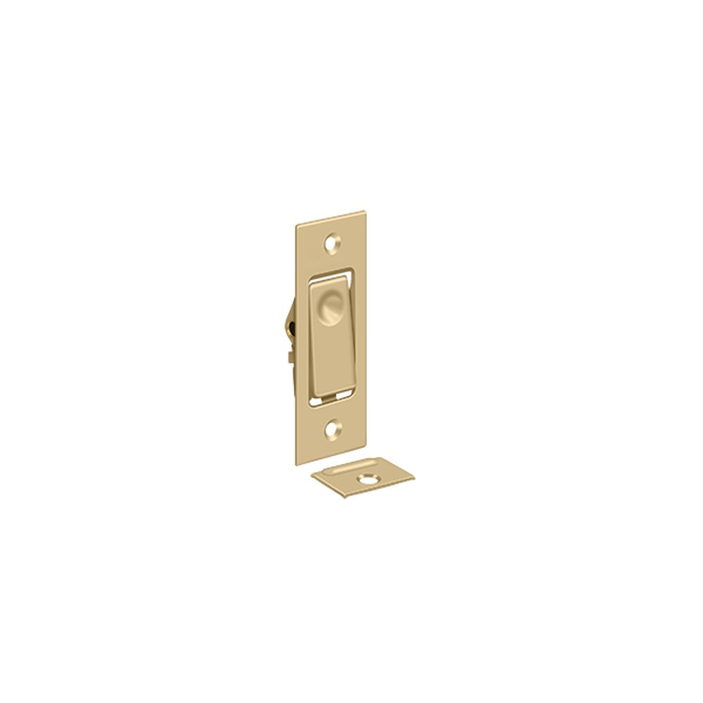 Deltana PDB42U4 Pocket Door Bolts; Jamb Bolt; Satin Brass Finish