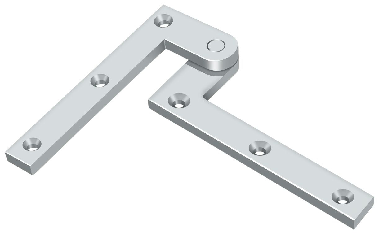 Deltana PH40U26 4-3/8" x 5/8" x 1-7/8" Hinge; Bright Chrome Finish Main image