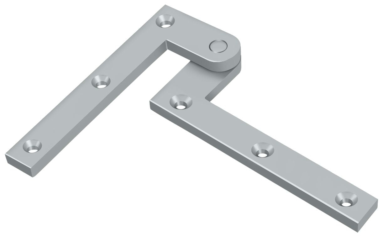 Deltana PH40U26D 4-3/8" x 5/8" x 1-7/8" Hinge; Satin Chrome Finish Main image