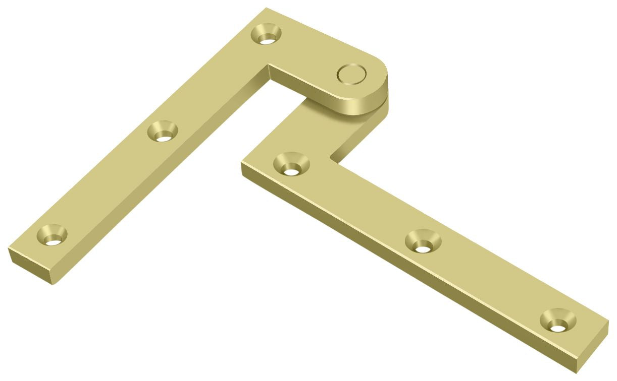 Deltana PH40U3 4-3/8" x 5/8" x 1-7/8" Hinge; Bright Brass Finish Main image