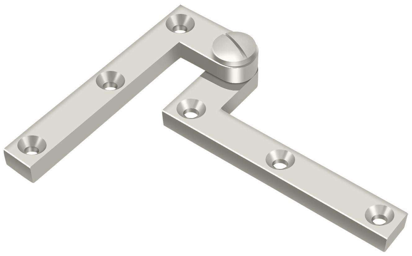 Deltana PH60U14 4-3/8" x 5/8" x 1-7/8" Hinge; Bright Nickel Finish Main image