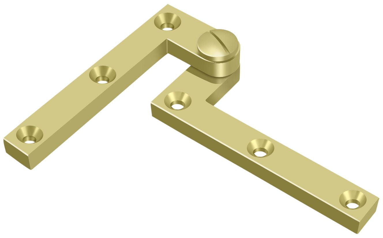 Deltana PH60U3 4-3/8" x 5/8" x 1-7/8" Hinge; Bright Brass Finish Main image