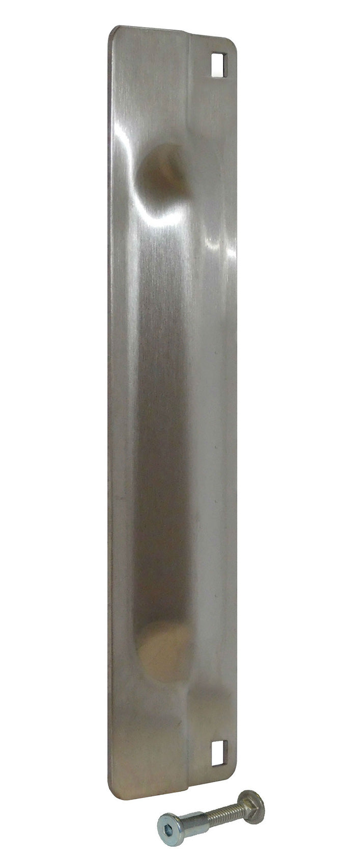 Don-Jo PMLP111EBF630 3" x 11" Pin Latch Protector for Outswing Doors with EBF Fasteners Satin Stainless Steel Finish