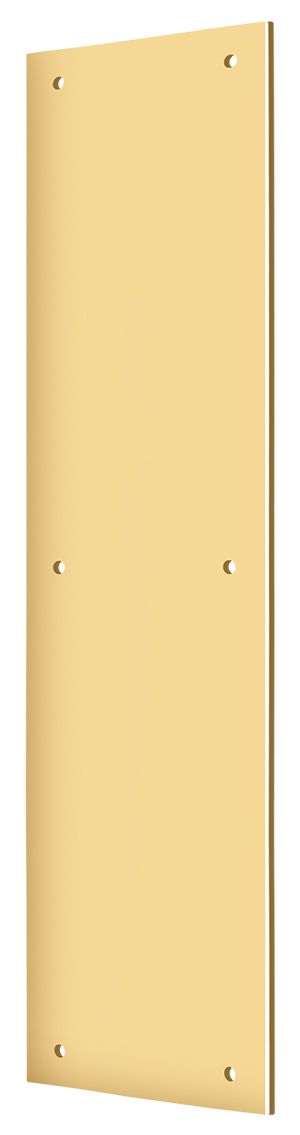 Deltana PP3515CR003 Push Plate 3-1/2" x 15"; Lifetime Brass Finish