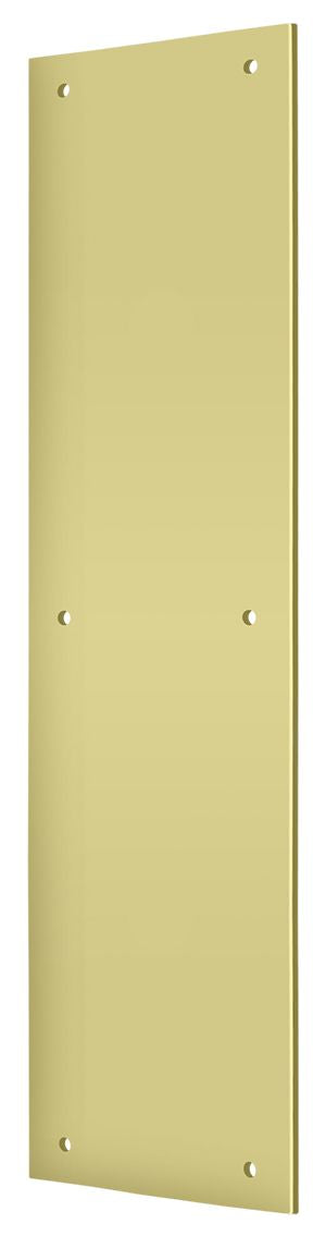 Deltana PP3515U3 Push Plate 3-1/2" x 15"; Bright Brass Finish Main image