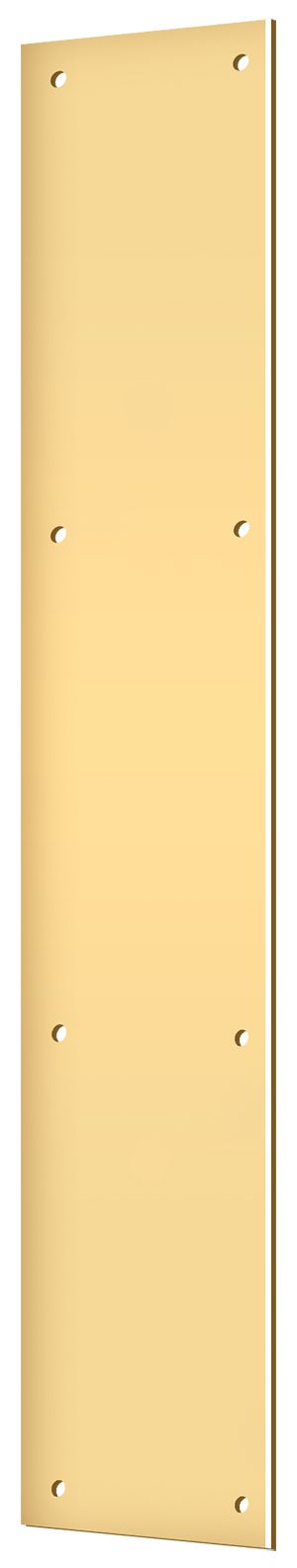 Deltana PP3520CR003 Push Plate 3-1/2" x 20"; Lifetime Brass Finish Main image