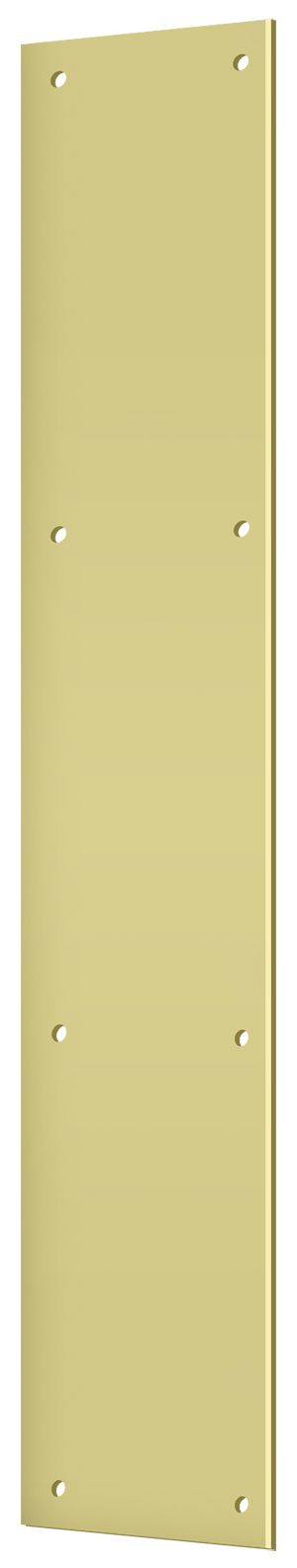 Deltana PP3520U3 Push Plate 3-1/2" x 20"; Bright Brass Finish Main image