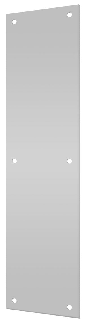 Deltana PP4016U32D Push Plate 4" X 16" S/S; Satin Stainless Steel Finish Main image